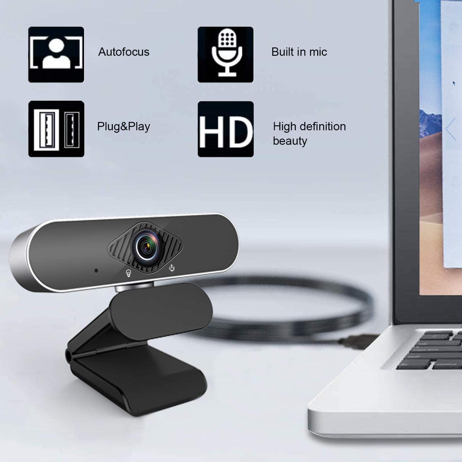 Bilişim Burada BB-808 1080P Full HD Webcam Web Kamerası